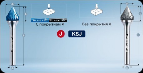 Зенкер с вершиной 60
